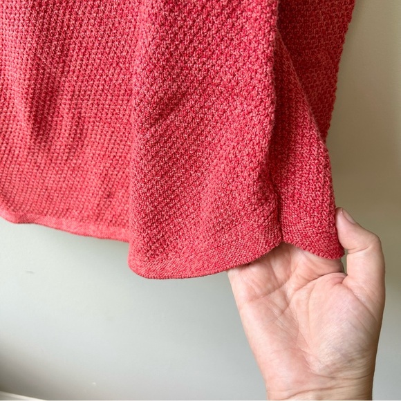 J Jill red v neck knit sweater - Picture 3 of 8